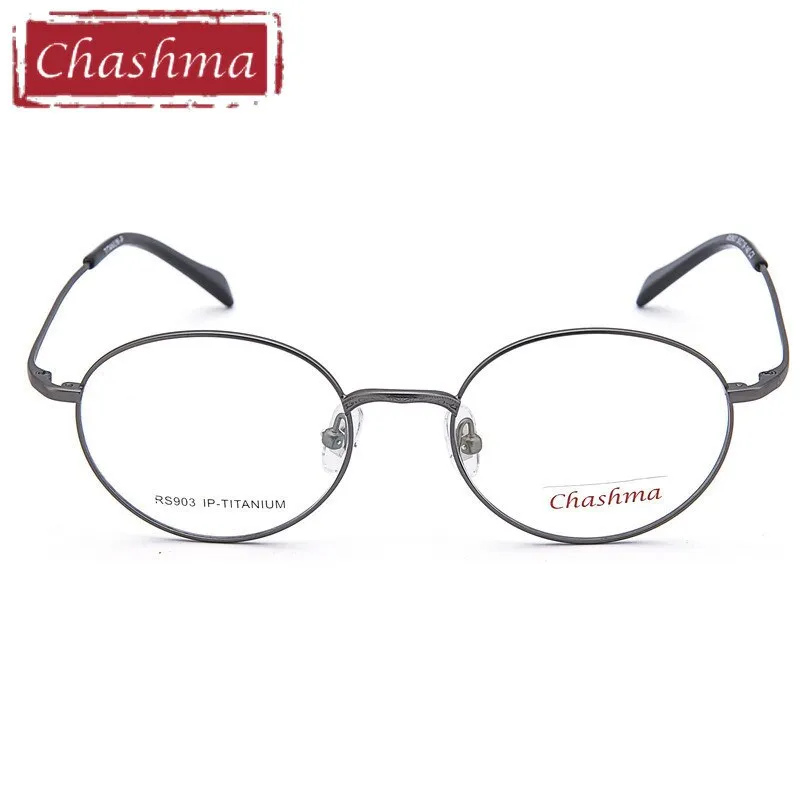 Chashma Unisex Full Rim Round Titanium Eyeglasses Rs903