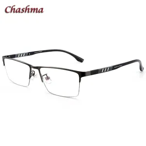 Chashma Unisex Semi Rim Stainless Steel Frame Eyeglasses