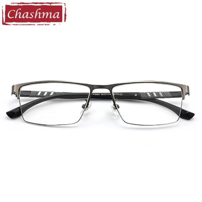 Chashma Unisex Semi Rim Stainless Steel Frame Eyeglasses