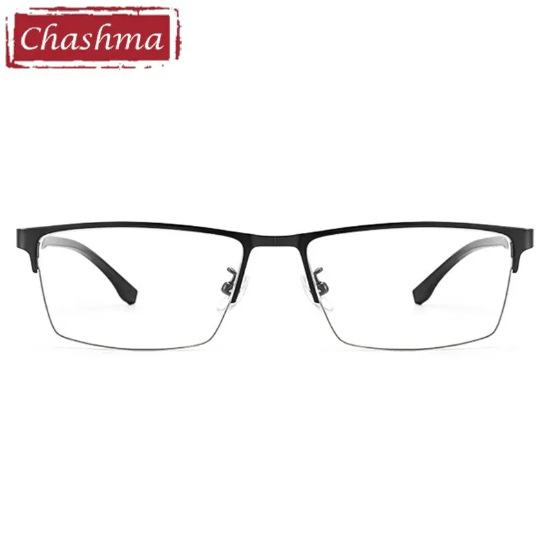 Chashma Unisex Semi Rim Stainless Steel Frame Eyeglasses