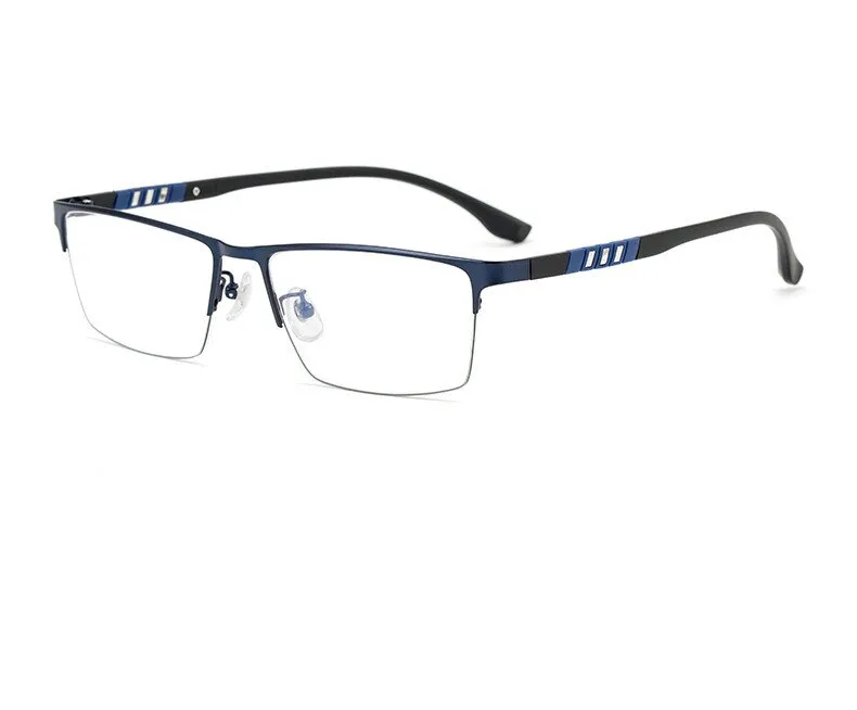 Chashma Unisex Semi Rim Stainless Steel Frame Eyeglasses