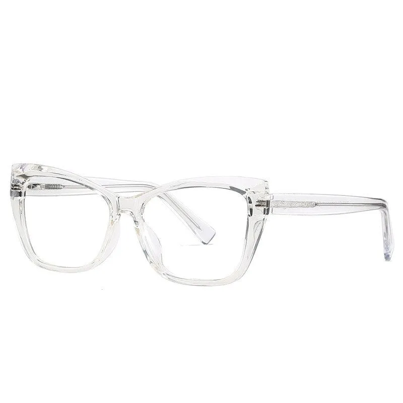 Chashma Women's Full Rim Cat Eye Alloy Acetate Eyeglasses 2002