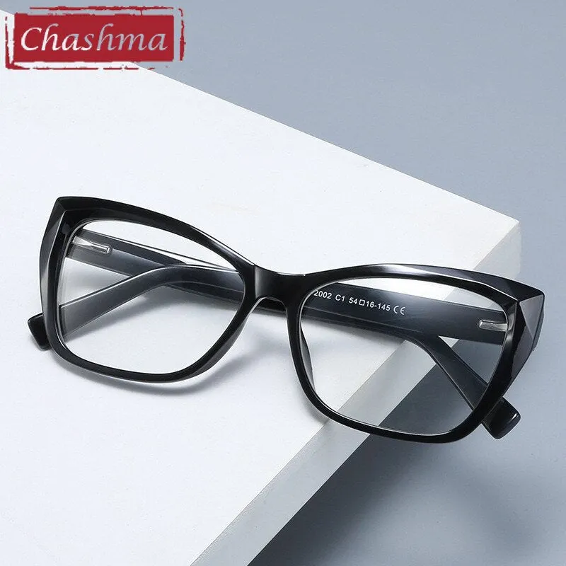 Chashma Women's Full Rim Cat Eye Alloy Acetate Eyeglasses 2002