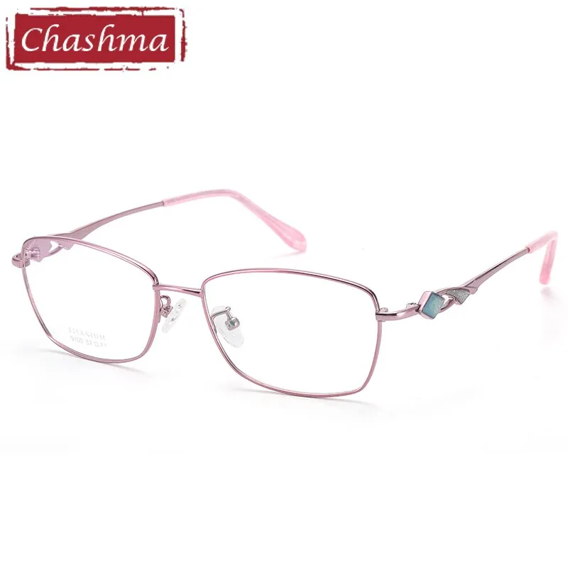 Chashma Women's Full Rim Square Titanium 9100