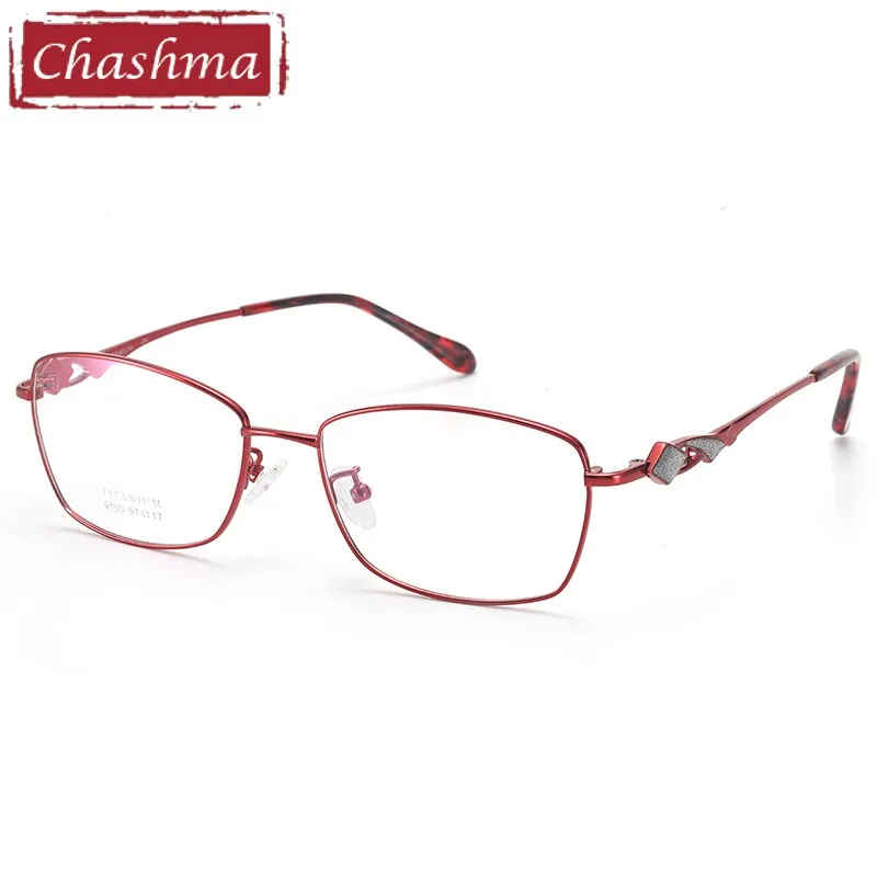 Chashma Women's Full Rim Square Titanium 9100