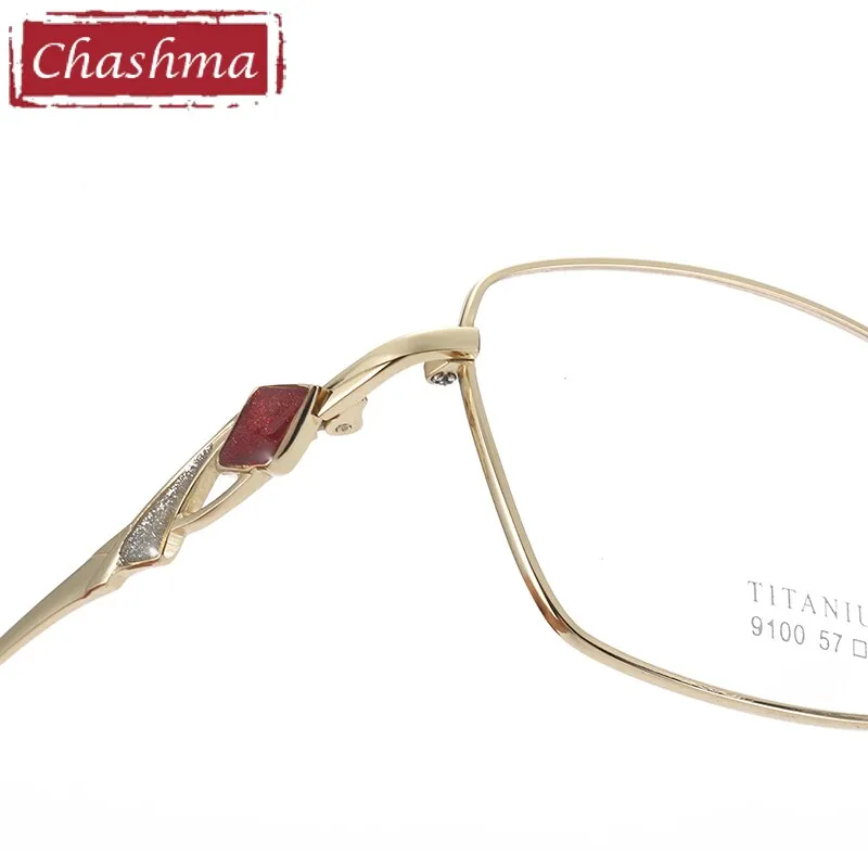 Chashma Women's Full Rim Square Titanium 9100