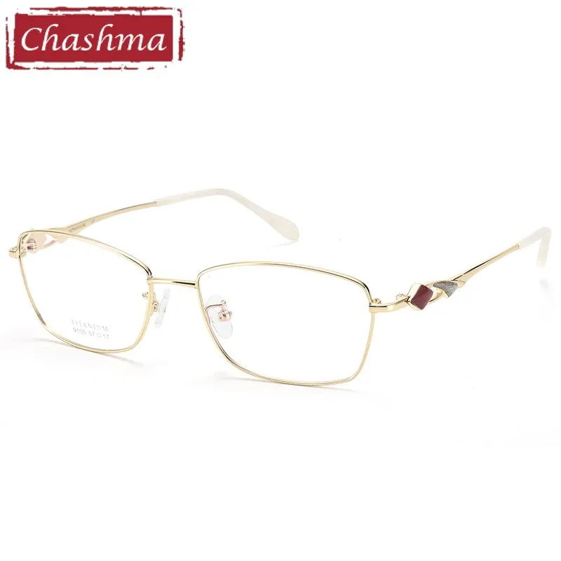 Chashma Women's Full Rim Square Titanium 9100