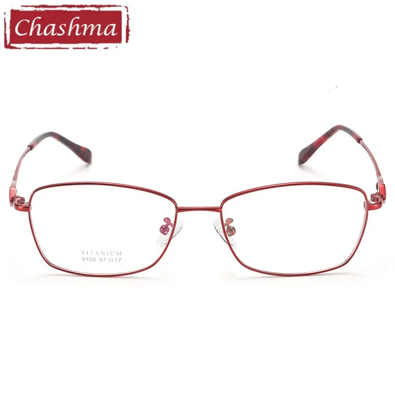 Chashma Women's Full Rim Square Titanium 9100