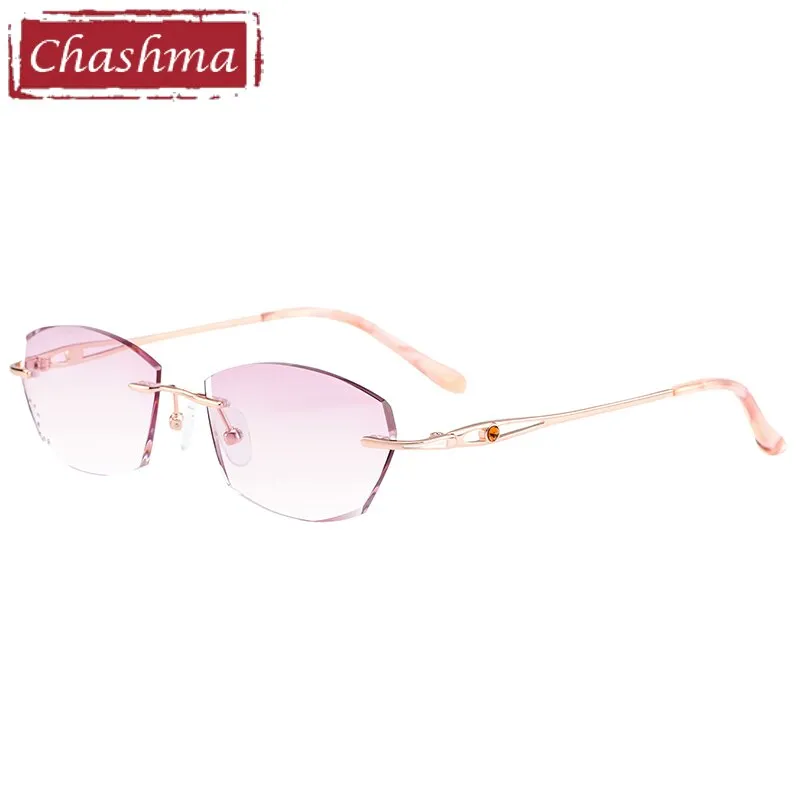 Chashma Women's Rimless Oval Titanium Eyeglasses 99101c