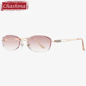 Chashma Women's  Rimless Square Titanium Eyeglasses 6048