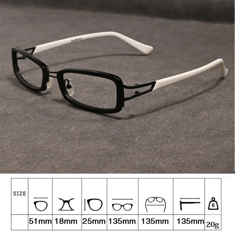 Cubojue Unisex Full Rim Rectangle Tr 90 Titanium Presbyopic Reading Glasses 2104p