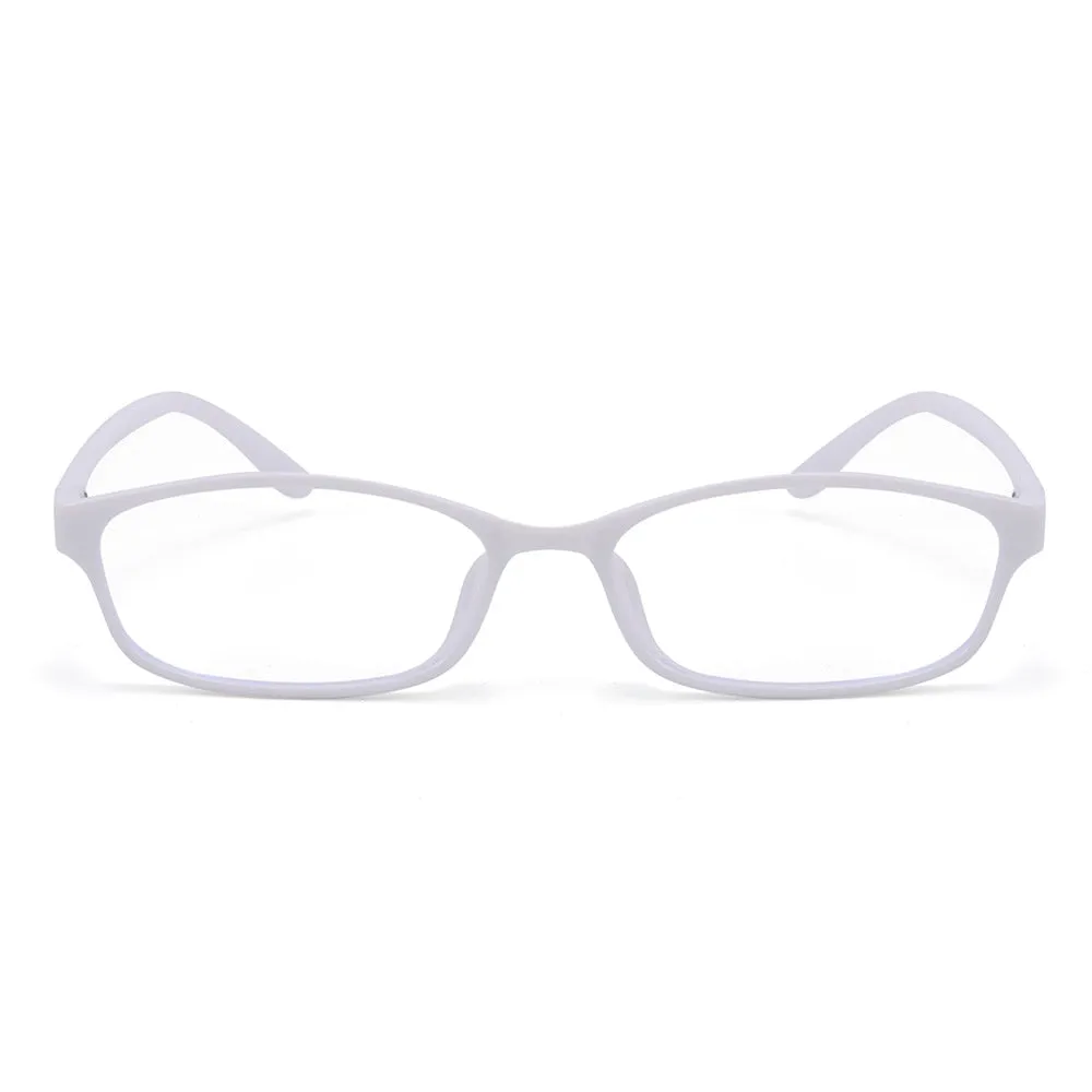 Cubojue Unisex Full Rim Rectangle Tr 90 Titanium Presbyopic Reading Glasses 9324