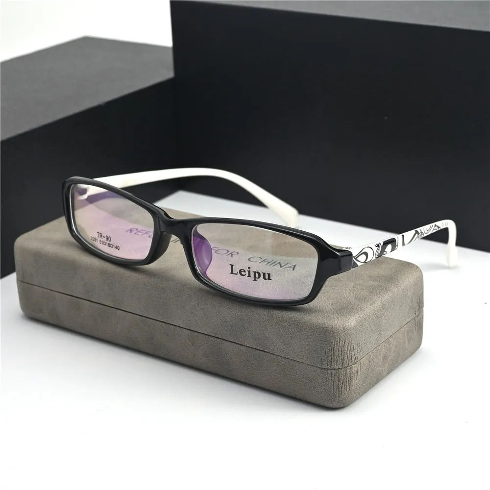 Cubojue Unisex Full Rim Small Square Tr 90 Alloy Presbyopic Reading Glasses 1031m