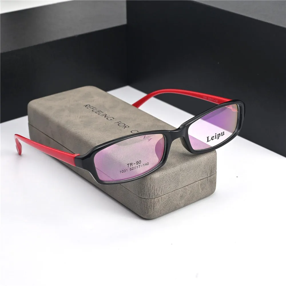 Cubojue Unisex Full Rim Small Square Tr 90 Alloy Presbyopic Reading Glasses 1031m