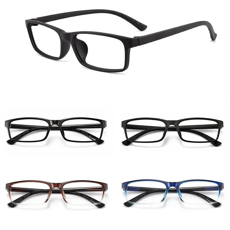 Cubojue Unisex Full Rim Small Square Tr 90 Titanium Hyperopic Reading Glasses