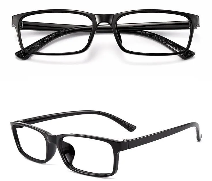 Cubojue Unisex Full Rim Small Square Tr 90 Titanium Hyperopic Reading Glasses