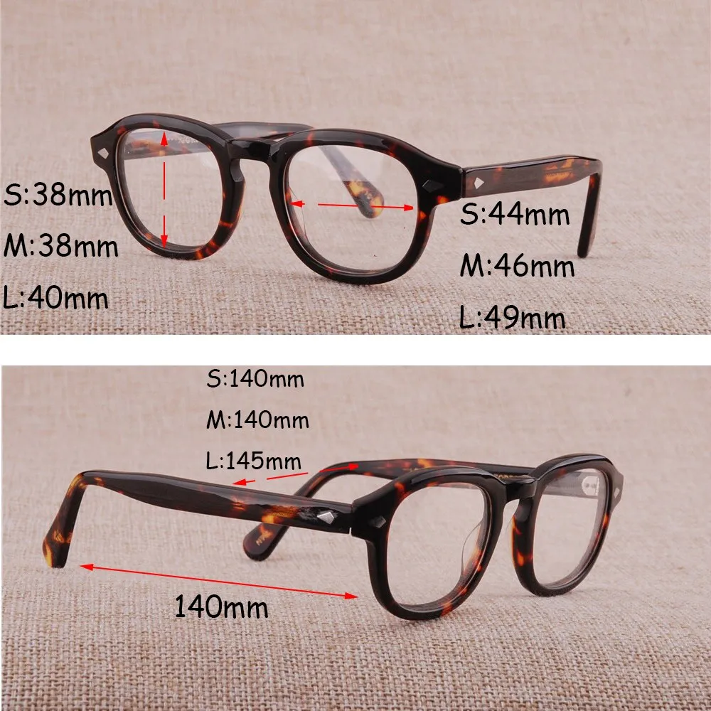 Cubojue Unisex Full Rim Square Acetate Myopic Reading Glasses Small