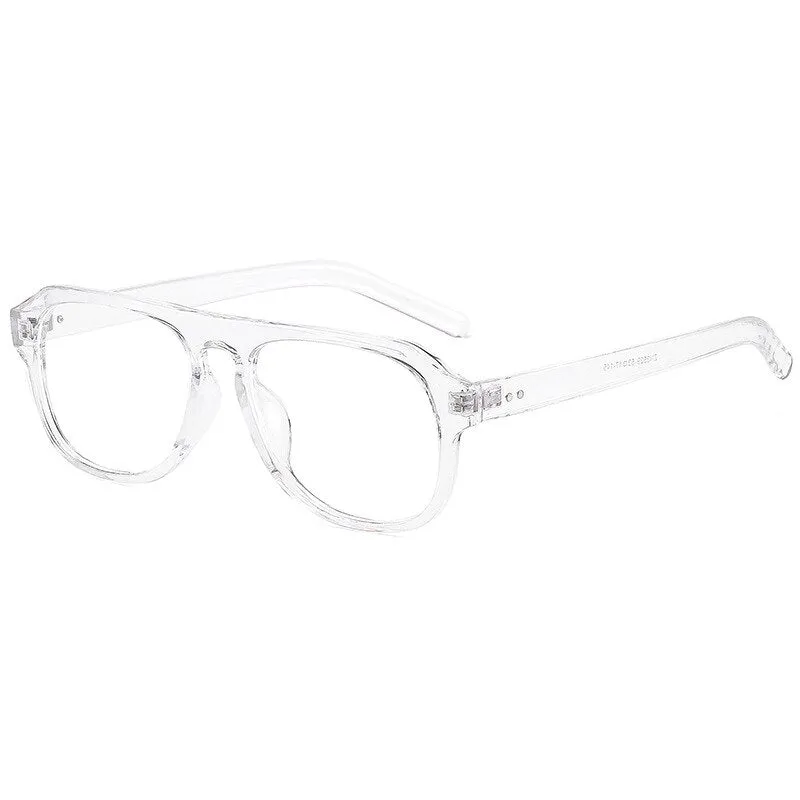 Cubojue Unisex Full Rim Square Tr 90 Titanium Reading Glasses Zn3529