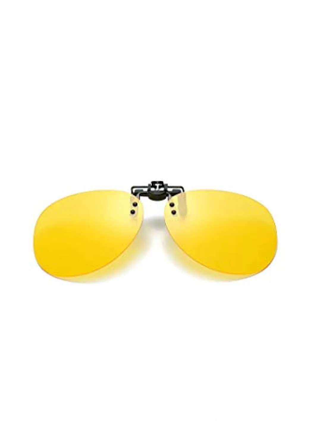 Electomania Night Vision Polarized Plastic Yellow Clip-on Flip-up Driving Sunglass (13x5x0.2 cm)