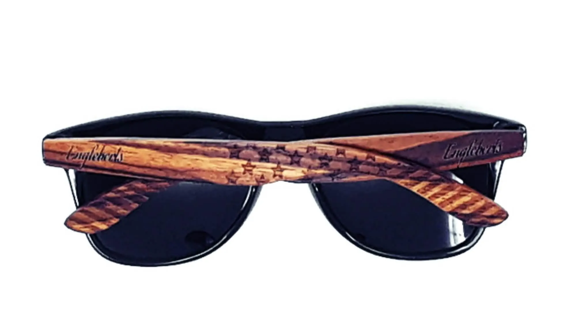 Engleberts Premium Zebrawood Polarized Sunglasses with Artisan Bamboo Case