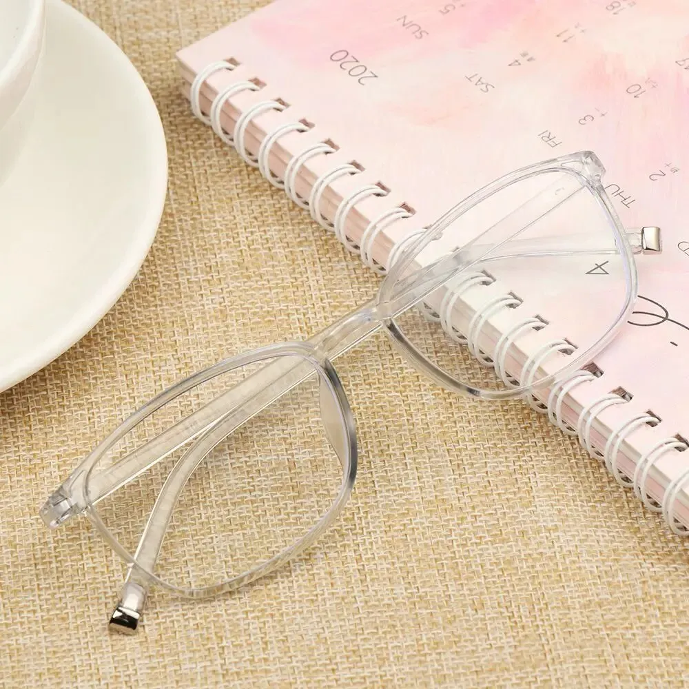 Eye Strain Ultralight PC Frame Anti Blue Rays Presbyopia Eyeglasses Flat Mirror Eyewear Spectacle Frames Reading Glasses