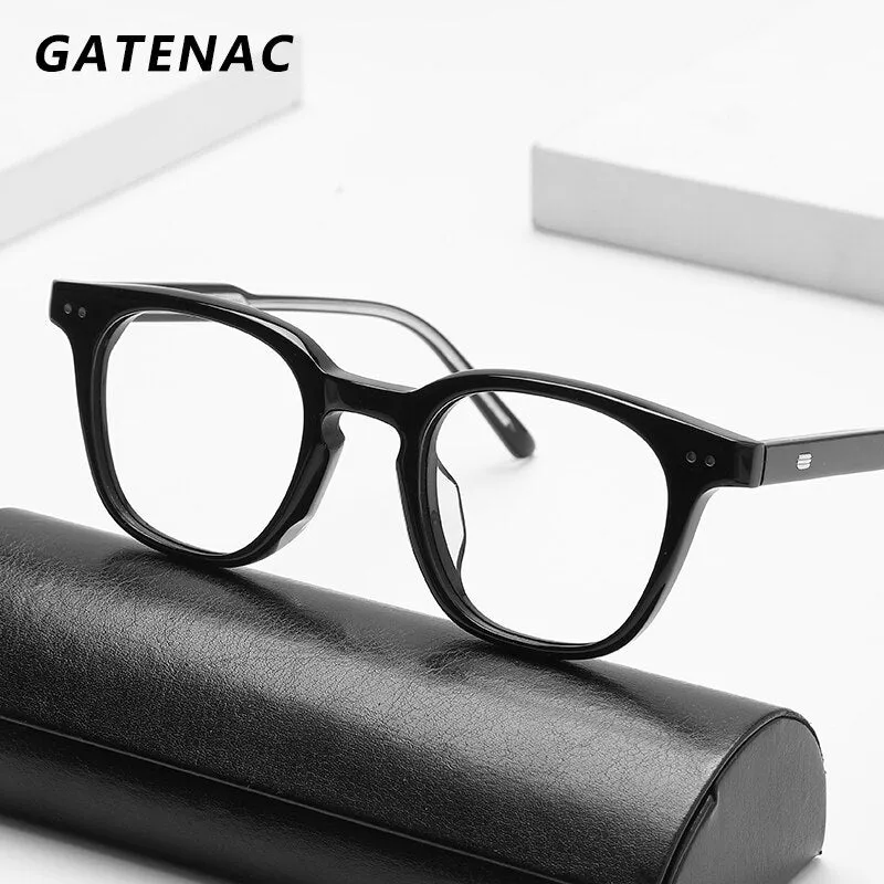 Gatenac Full Rim Square Acetate Frame Eyeglasses Gxyj645