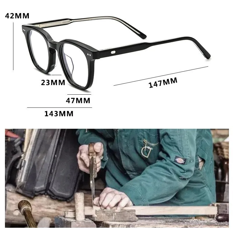 Gatenac Full Rim Square Acetate Frame Eyeglasses Gxyj645