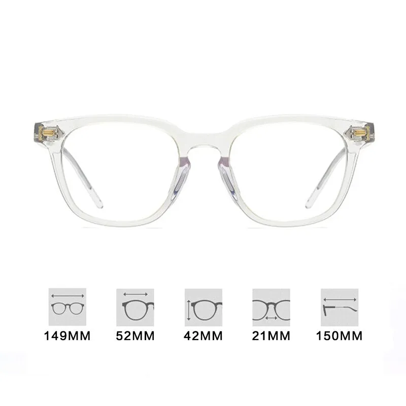 Gatenac Full Rim Square Acetate Frame Eyeglasses Gxyj645