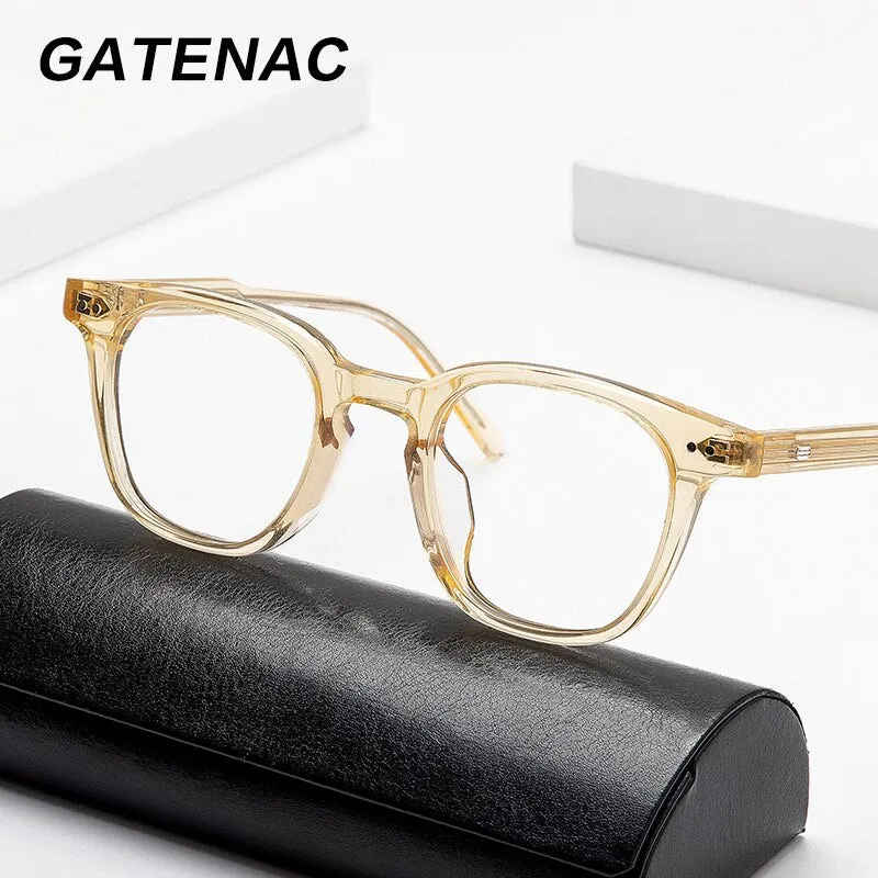 Gatenac Full Rim Square Acetate Frame Eyeglasses Gxyj645