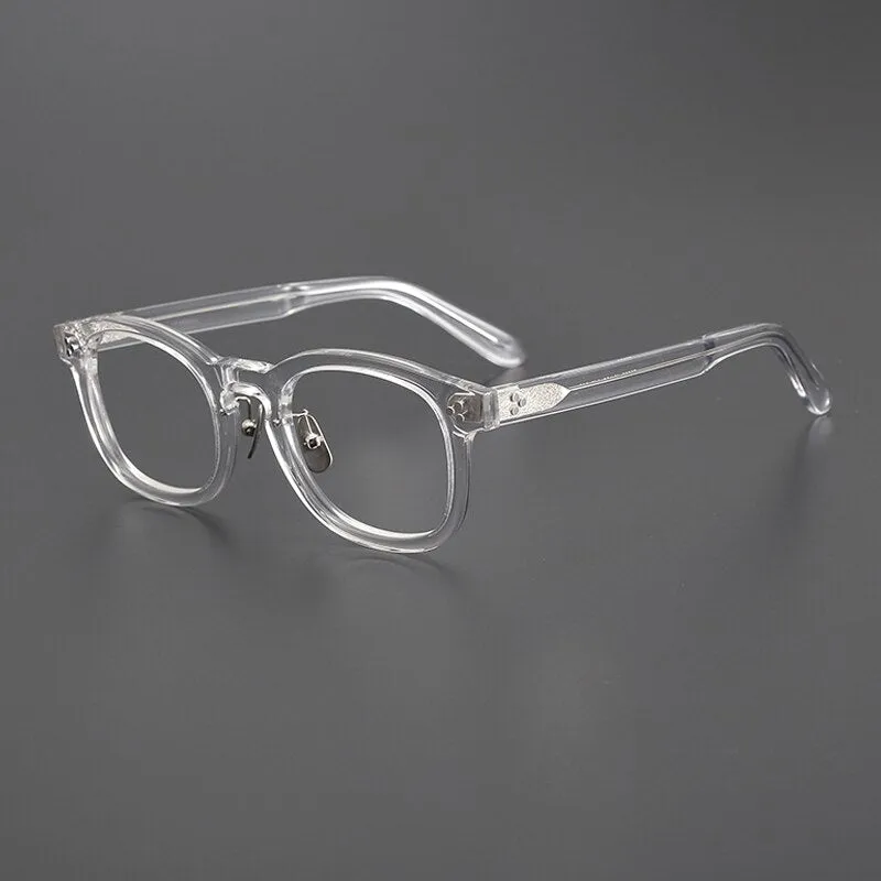 Gatenac Unisex Full Rim Square Acetate Eyeglasses Gxyj1006