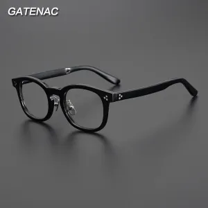 Gatenac Unisex Full Rim Square Acetate Eyeglasses Gxyj1006