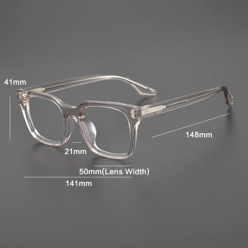 Gatenac Unisex Full Rim Square Acetate Eyeglasses Gxyj1104