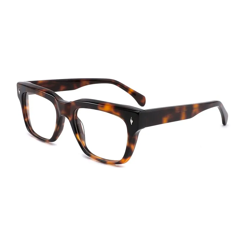 Gatenac Unisex Full Rim Square Acetate Frame Eyeglasses Gxyj798