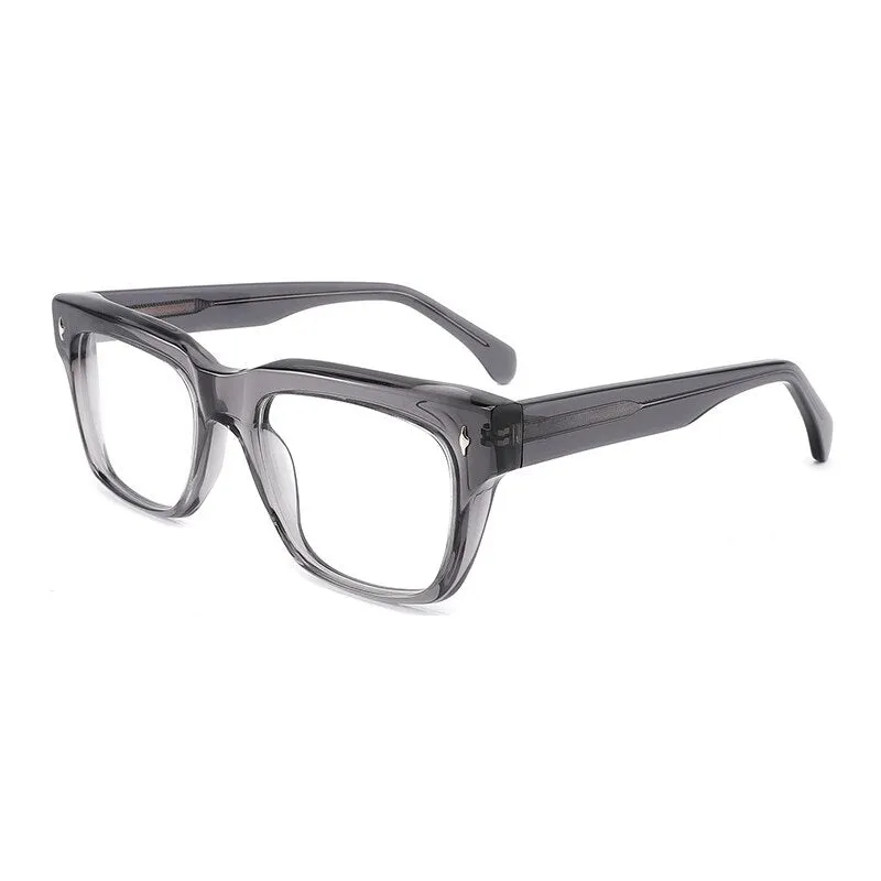 Gatenac Unisex Full Rim Square Acetate Frame Eyeglasses Gxyj798