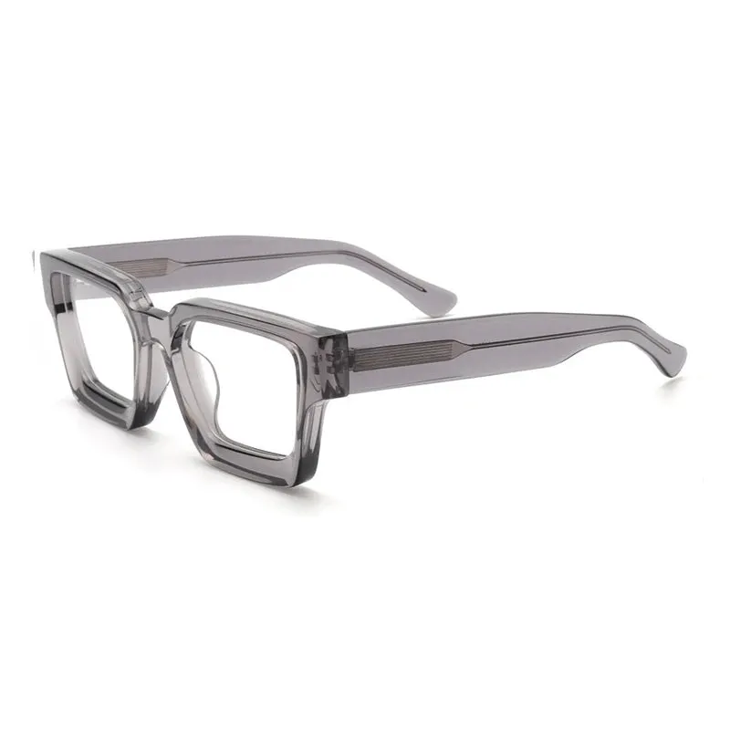 Gatenac Unisex Full Rim Thick Square Acetate Eyeglasses Gxyj1472