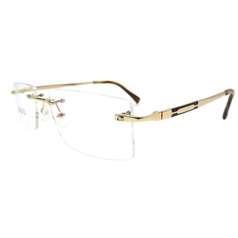 Gmei Men's Eyeglasses Titanium Alloy Rimless S8313