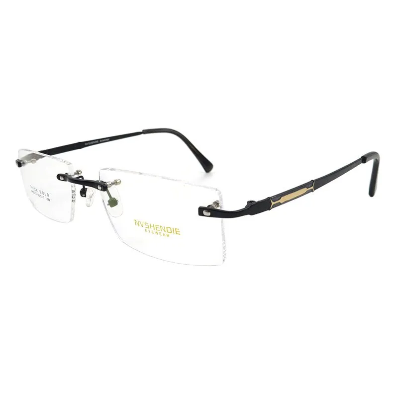 Gmei Men's Eyeglasses Titanium Alloy Rimless S8313