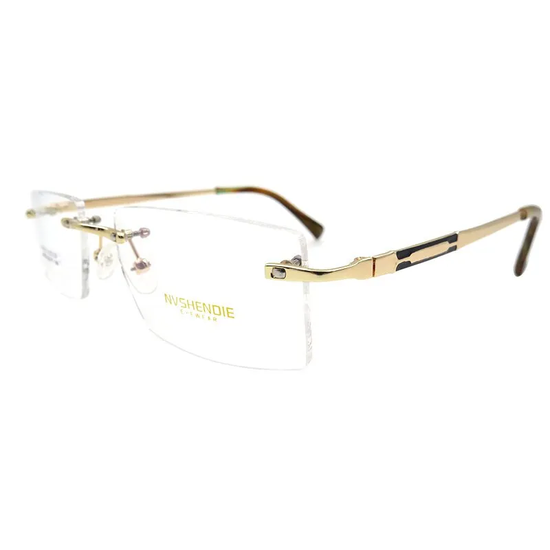 Gmei Men's Eyeglasses Titanium Alloy Rimless S8313