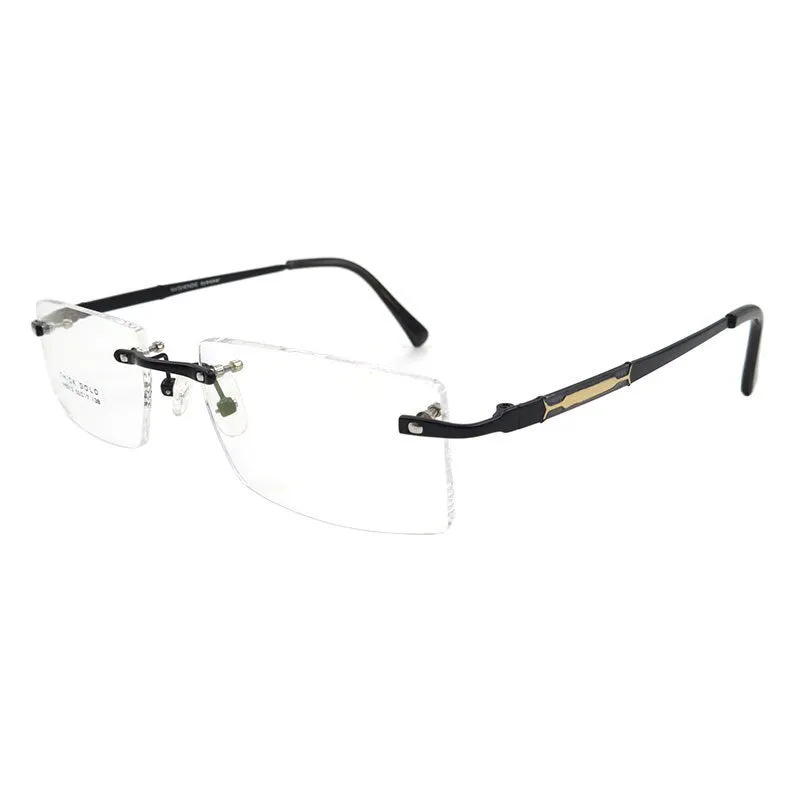 Gmei Men's Eyeglasses Titanium Alloy Rimless S8313