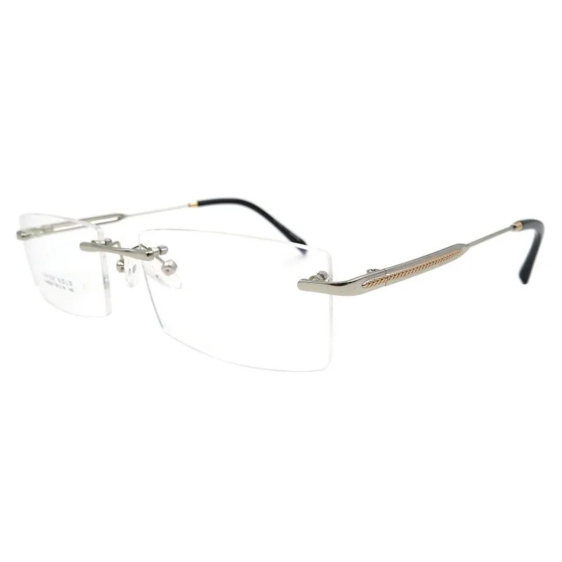 Gmei Men's Eyeglasses Titanium Alloy Rimless S8323