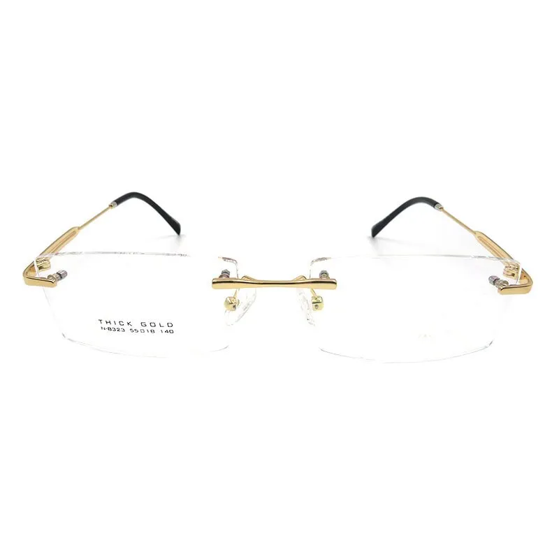 Gmei Men's Eyeglasses Titanium Alloy Rimless S8323