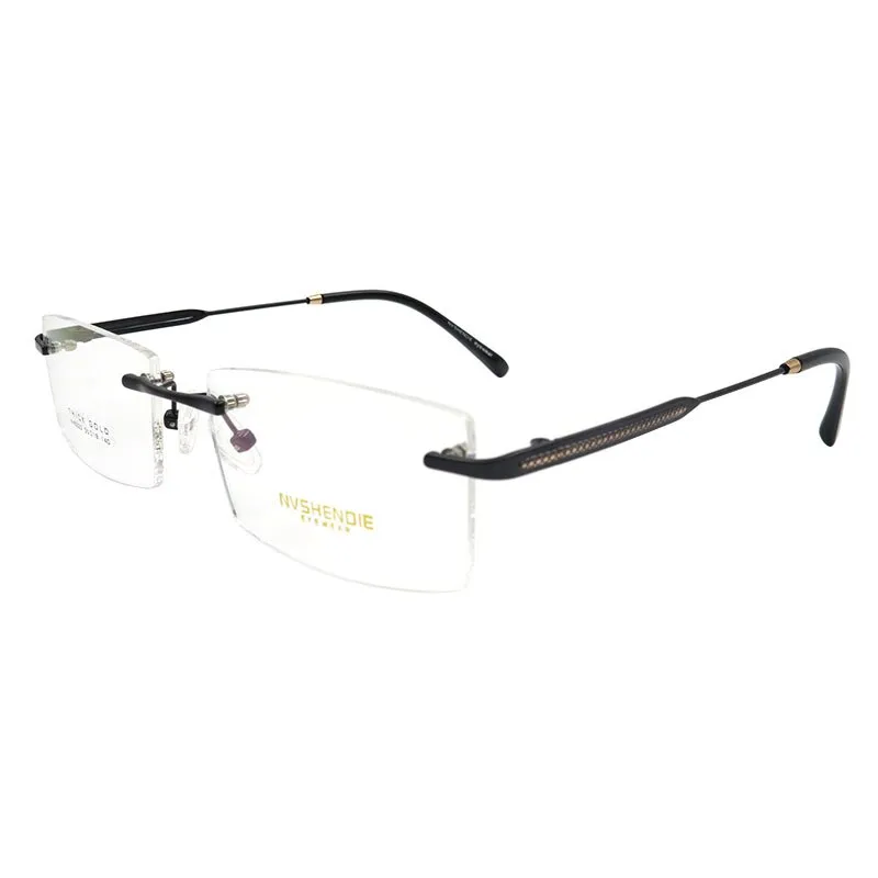 Gmei Men's Eyeglasses Titanium Alloy Rimless S8323