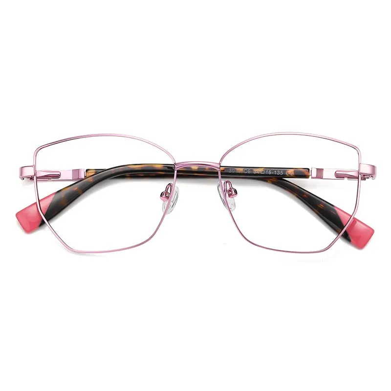 Gmei Unisex Full Rim Alloy Square Polygonal Frame Eyeglasses 3011