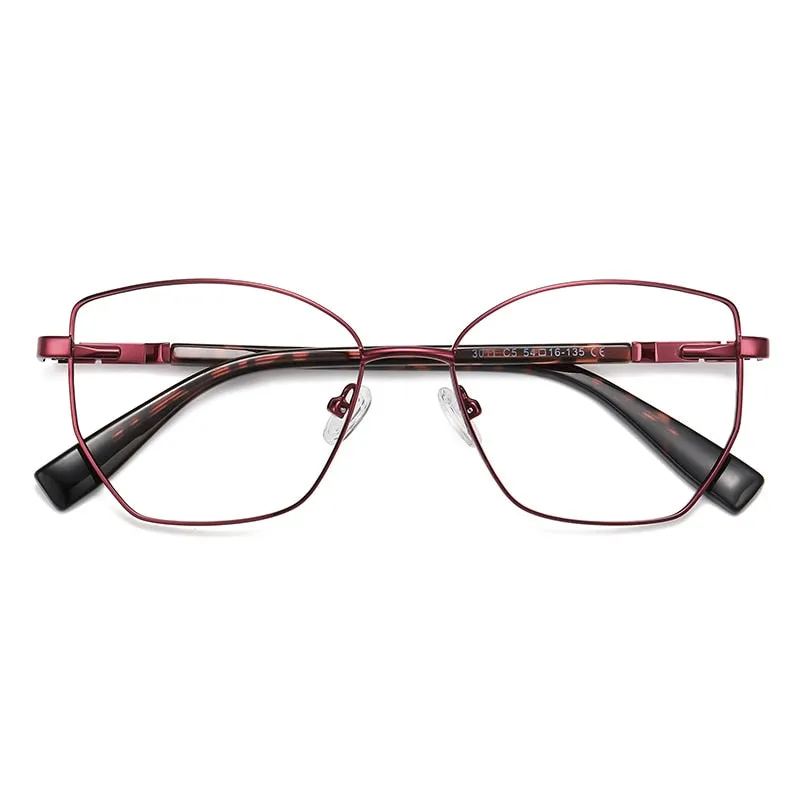 Gmei Unisex Full Rim Alloy Square Polygonal Frame Eyeglasses 3011