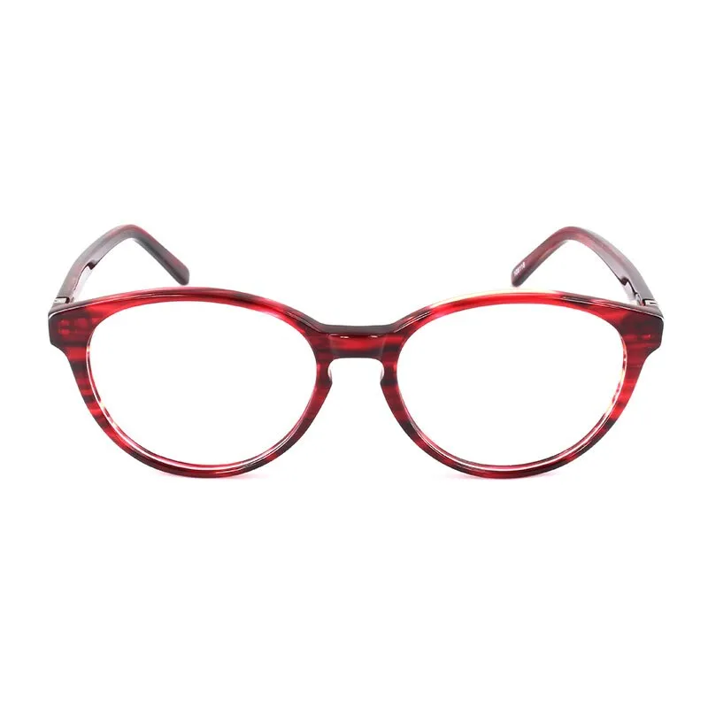 Gmei Women's Eyeglasses Burgundy Acetate Spring Hinges T8062