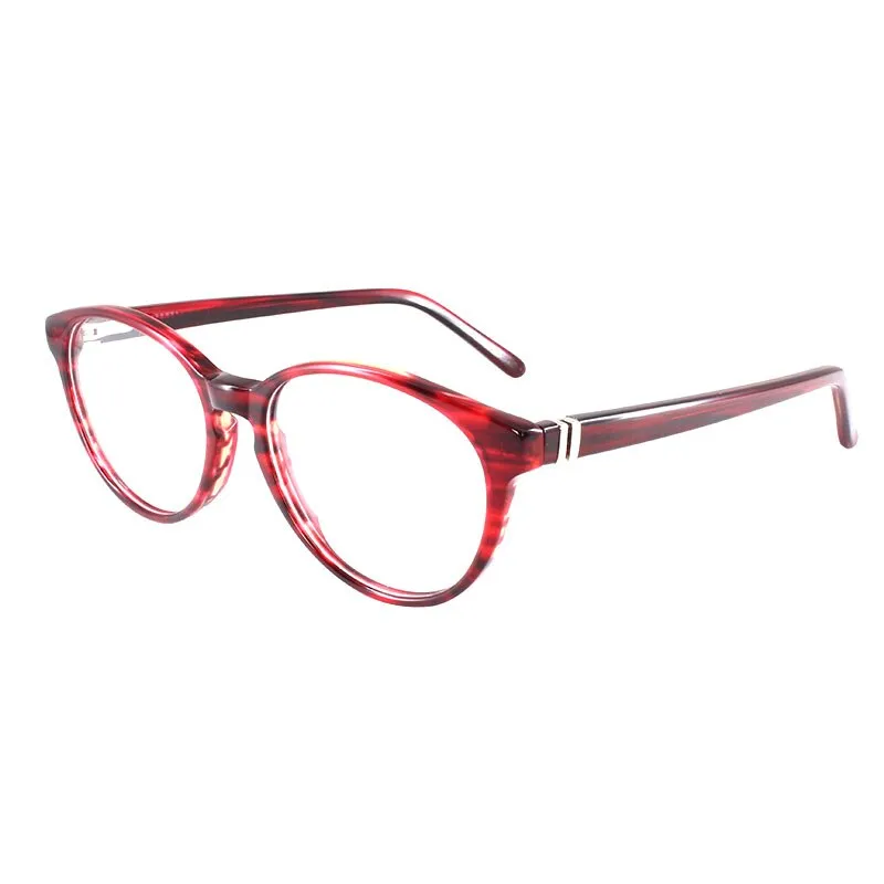 Gmei Women's Eyeglasses Burgundy Acetate Spring Hinges T8062