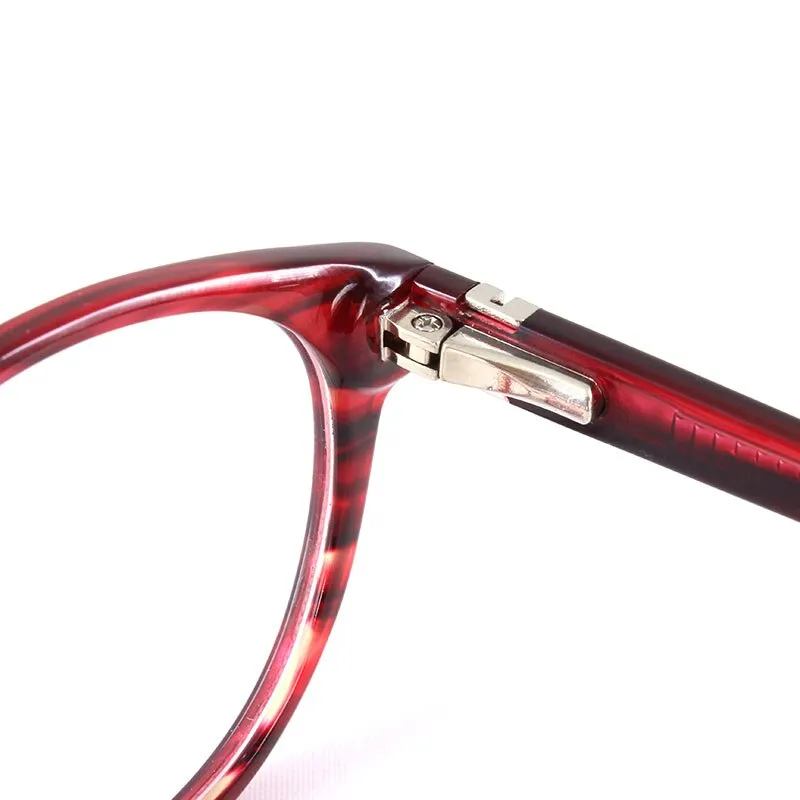 Gmei Women's Eyeglasses Burgundy Acetate Spring Hinges T8062