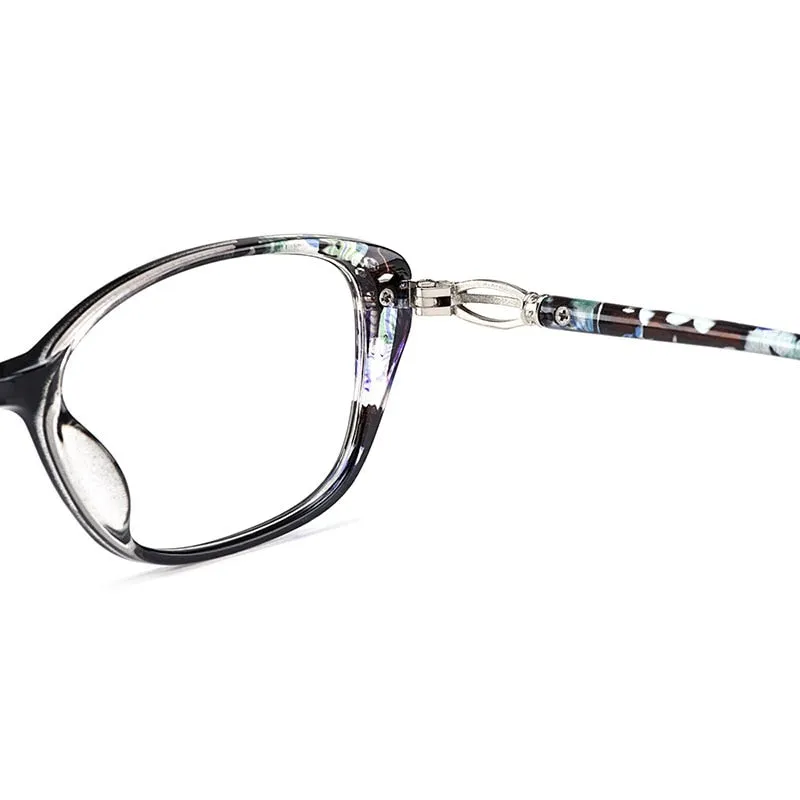 Gmei Women's Eyeglasses Ultra-Light Tr90 Square Full Rim Eyewear M1688