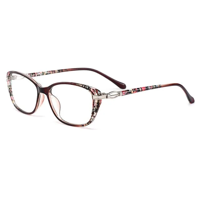 Gmei Women's Eyeglasses Ultra-Light Tr90 Square Full Rim Eyewear M1688