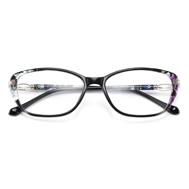 Gmei Women's Eyeglasses Ultra-Light Tr90 Square Full Rim Eyewear M1688